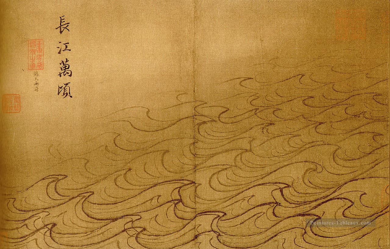 l’eau album 10000 riplets sur le Yangzi ancienne Chine à l’encre Peintures à l'huile